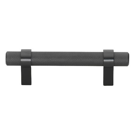 Gliderite Hardware 3 in. Center to Center Knurled Steel Bar Pull - 8005-76-MB, 25PK 8005-76-MB-25